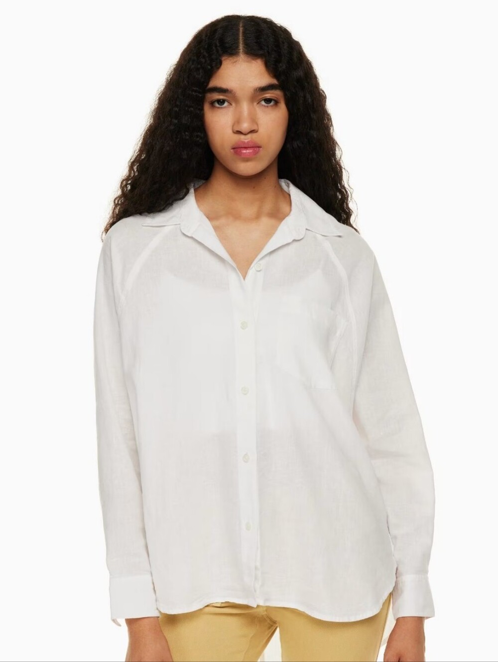 Aritzia Wilfred Linen Button Down Shirt